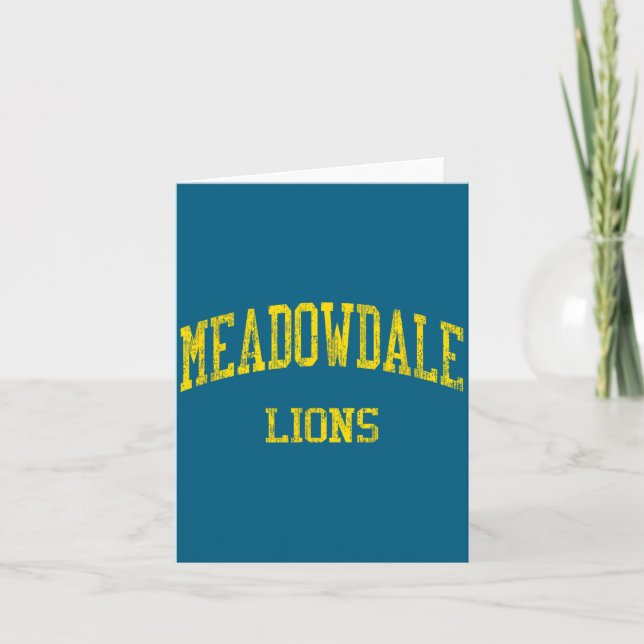 Tarjeta Meadowdale High School Hs Dayton Diseño (Anverso)