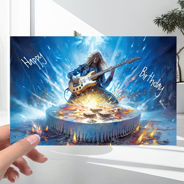 Tarjeta Meavy Metalizado Music - Cumpleaños Guitarista de  (Subido por el creador)