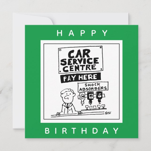 Tarjeta Mecánica del Centro de Servicio de Coches y Absorb (Anverso)