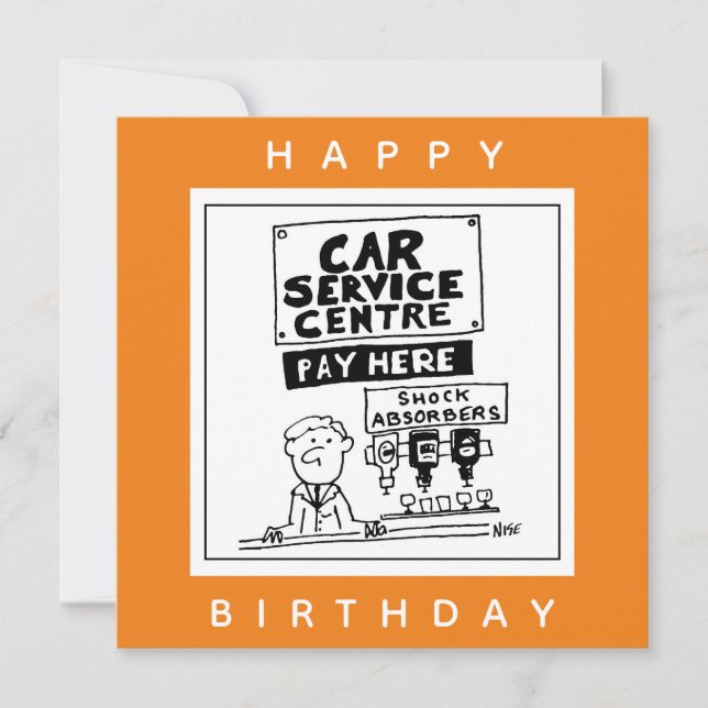 Tarjeta Mecánica del Centro de Servicio de Coches y Absorb (Anverso)