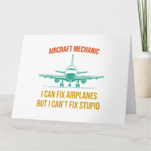 Tarjeta mecánico de aviones puedo arreglar aviones pero no