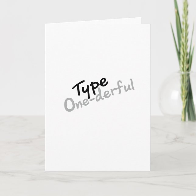 Tarjeta Mecanografíe la conciencia de la diabetes de la (Anverso)