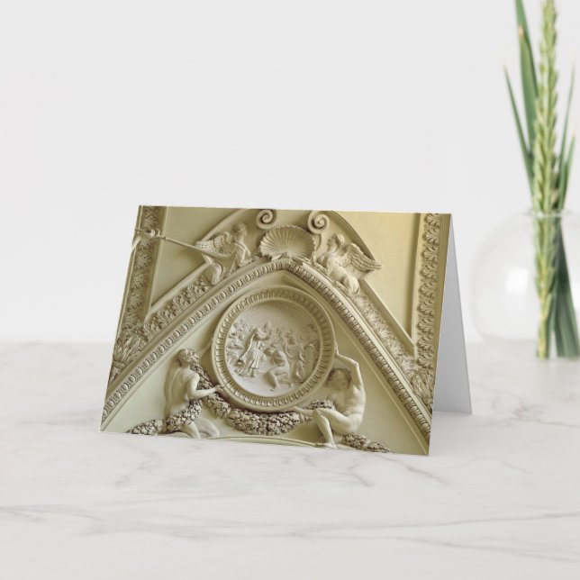 Tarjeta Medallón que representa el bautismo de Constantina (Anverso)