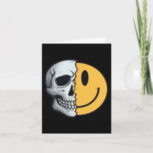 Tarjeta Media Skeleton Smile Face Rave Skeleton 70s 80s 90