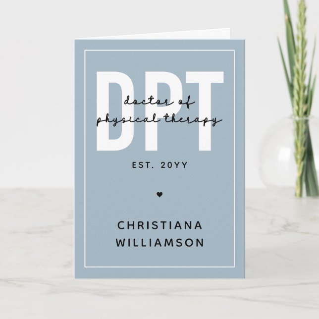 Tarjeta Médica de DPT personalizado de la terapia física (Anverso)