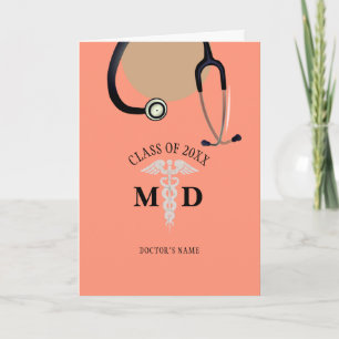 Tarjeta Médica de graduación  de escrutinio moderno Top Pe