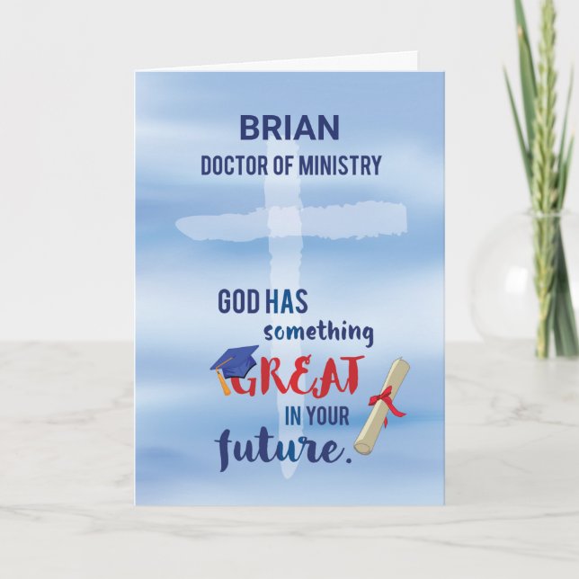 Tarjeta Médica de la acuarela cruzada azul del Ministerio (Anverso)