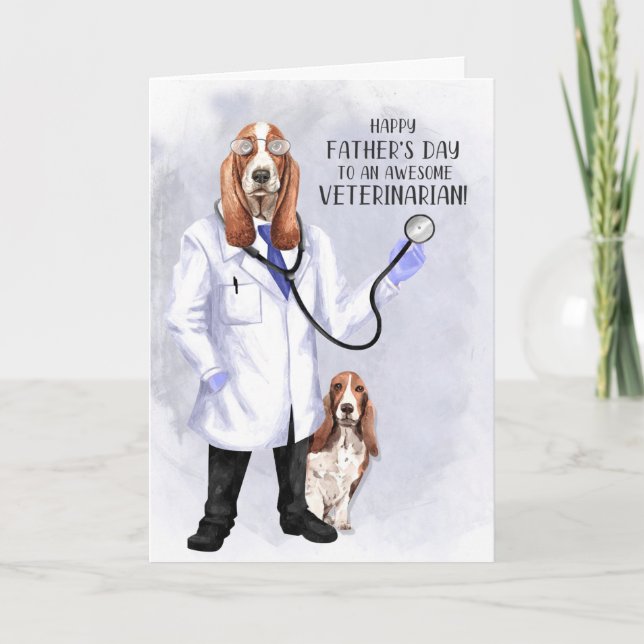 Tarjeta Médica de perro de perro gracioso para el Día del  (Anverso)