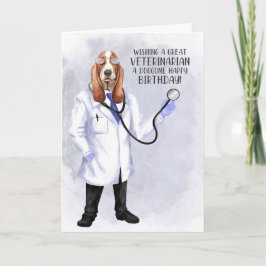 Tarjeta Médica de perro honrado con hongos veterinarios