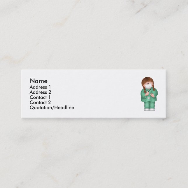 Tarjeta médica del perfil (Anverso)