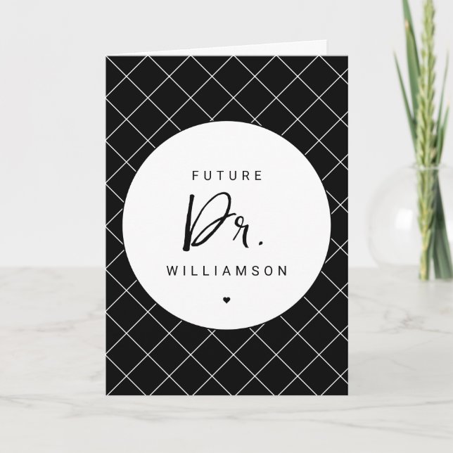 Tarjeta Médica futuro | Estudiante de doctorado de la Facu (Anverso)