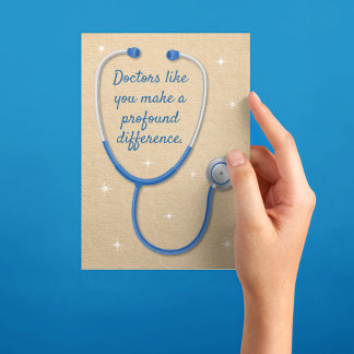 Tarjeta Médica Gracias por hacer una profunda diferencia