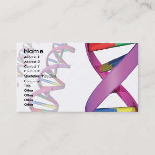 Tarjeta médica o científica de la hélice de la DNA
