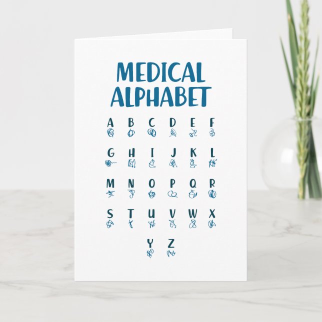 Tarjeta Medical Alphabet (Anverso)