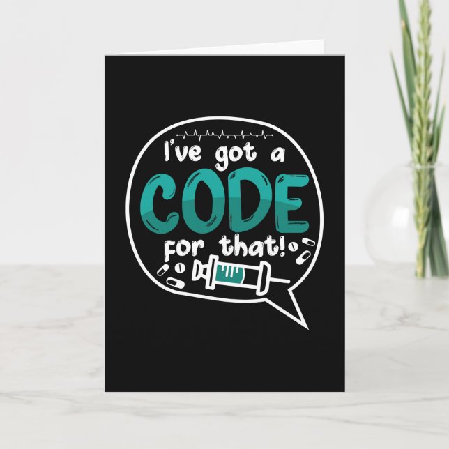 Tarjeta Medical Code I've Got A Code For That ICD Coding (Anverso)