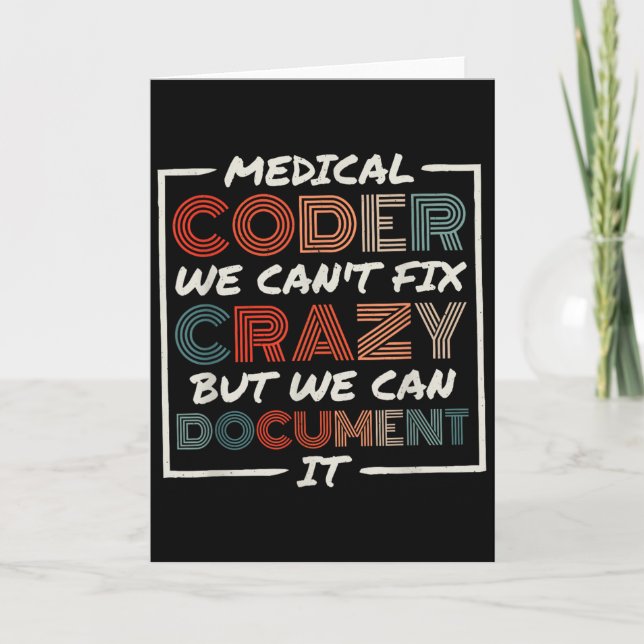 Tarjeta Medical Coder We Can't Fix, Medical Nurse Coder  (Anverso)
