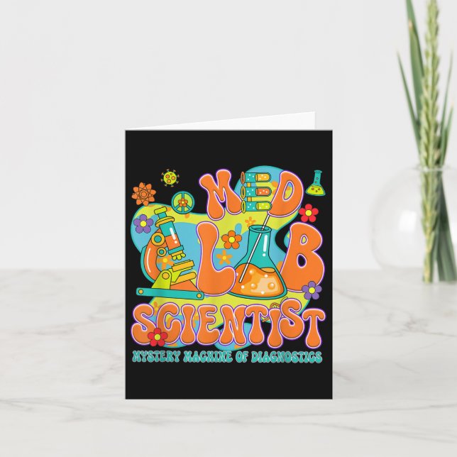 Tarjeta Medicina Científica Retro Lab Semana De Ejecución  (Anverso)