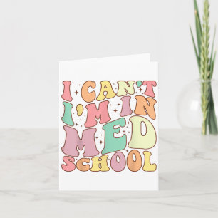 Tarjeta Medicina No Puedo Estoy En La Facultad De Medicina