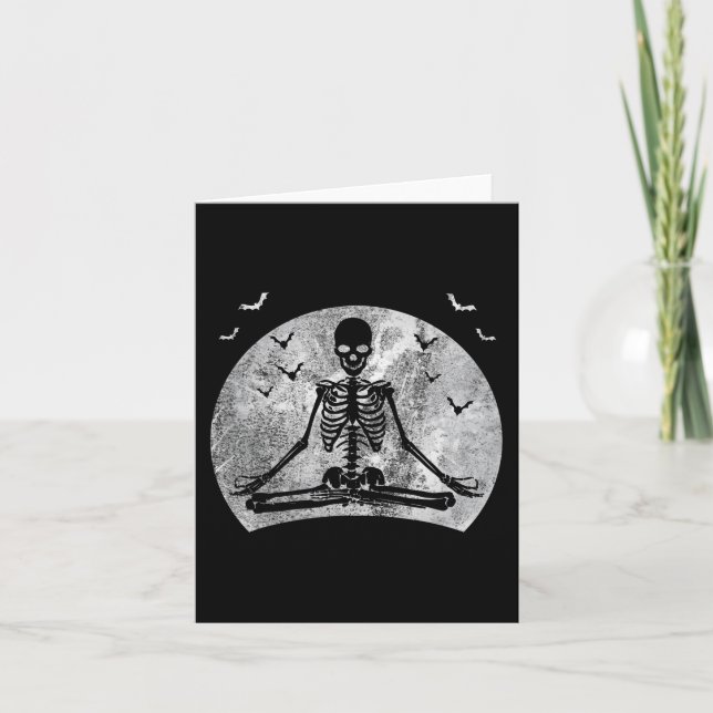 Tarjeta Medición del costo de la luna del esqueleto del am (Anverso)