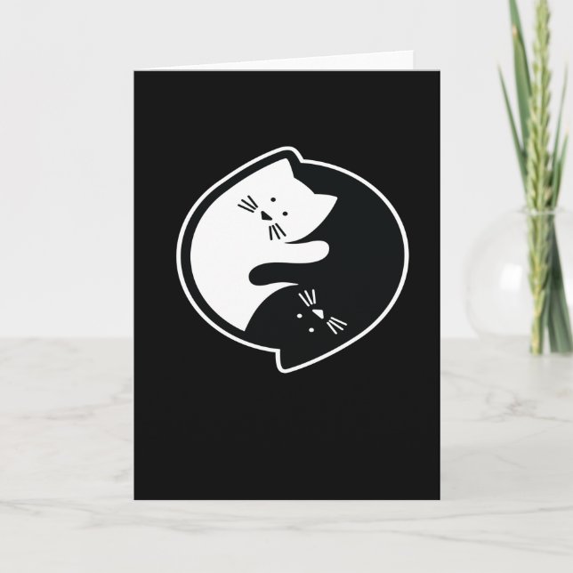 Tarjeta Medición del gato Ying Yang (Anverso)