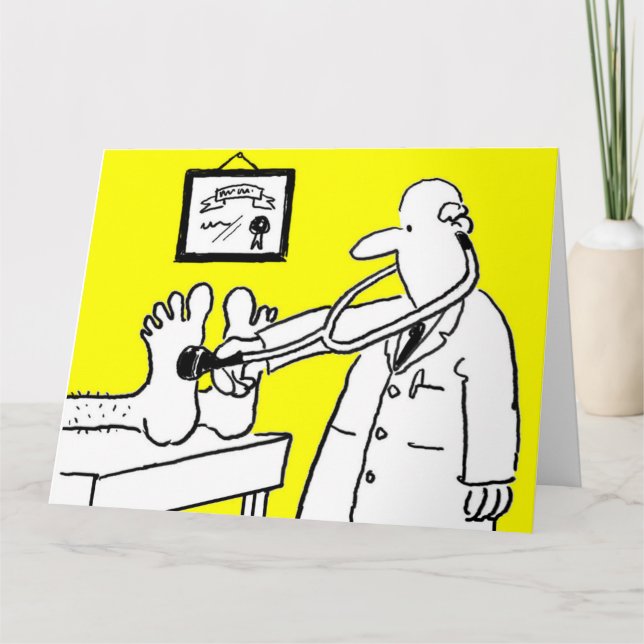 Tarjeta Médico con estetoscopio (Anverso)