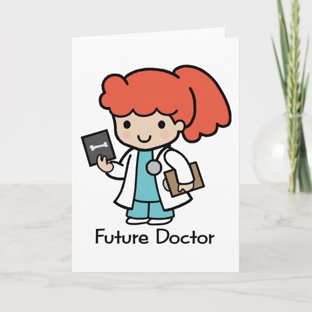 Tarjeta Médico futuro - chica (Anverso)