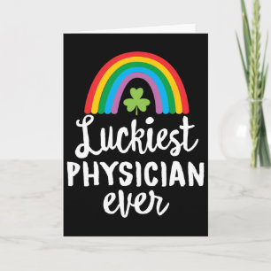 Tarjeta Médico más afortunado siempre día de San Patricio 