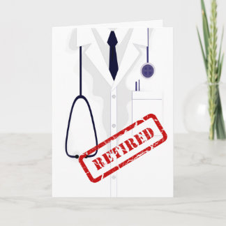 Tarjeta Médico retirado Personalizado de escudo médico mac