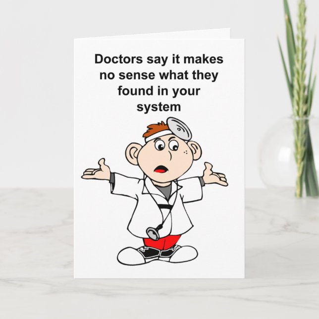 Tarjeta Médicos desconcertados al encontrar en resultados  (Anverso)