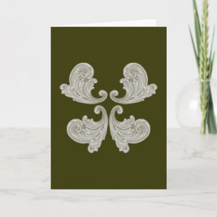 Tarjeta Medieval de Ornament Mittelalter