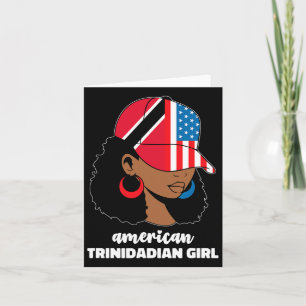 Tarjeta Medio Estadounidense Y Trinitense Usa Trinidad Tob