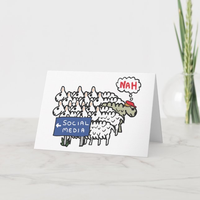 Tarjeta Medios antisociales (Anverso)