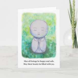 Tarjeta Meditación budista de Jizo de Amabilidad Amorosa p
