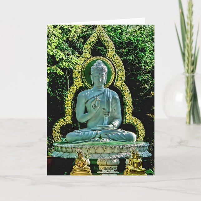 Tarjeta Meditating de Buda (Anverso)