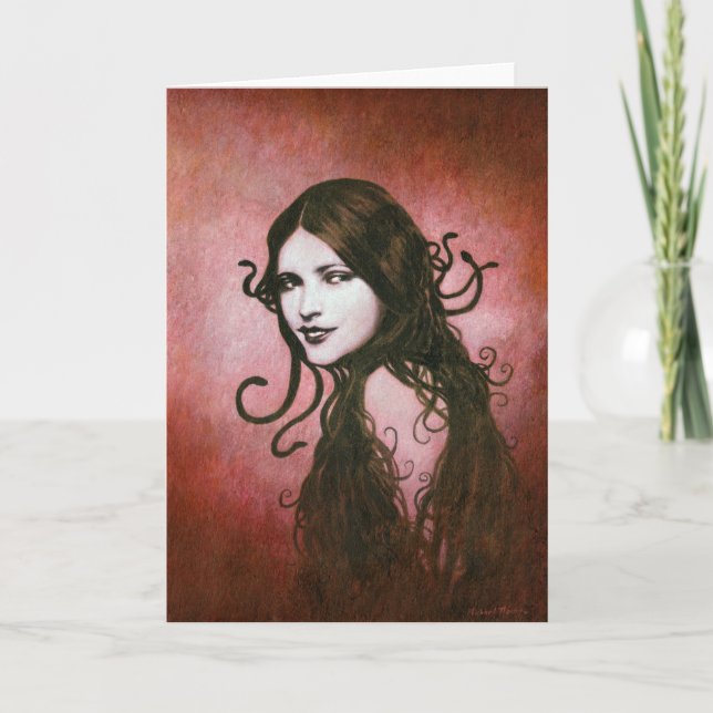 Tarjeta Medusa del vintage (Anverso)