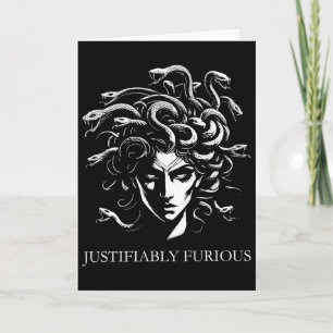 Tarjeta Medusa justificadamente furiosa Mitología griega F