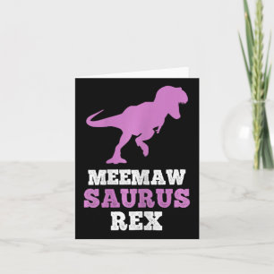 Tarjeta Meemaw-saurus Rex Dino Dinosaur Meemawsaurus Diver