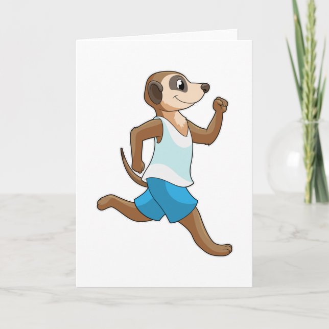 Tarjeta Meerkat en deportes de carreras (Anverso)