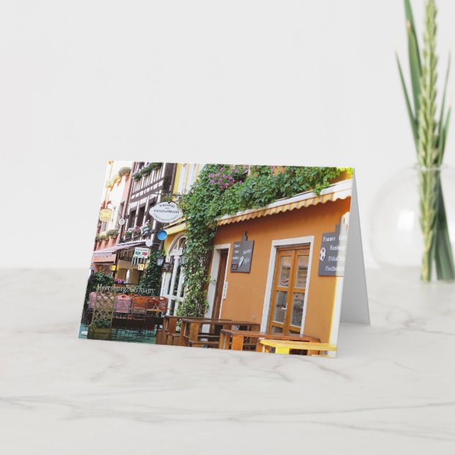 Tarjeta Meersburgo, Alemania foto pintoresca (Anverso)