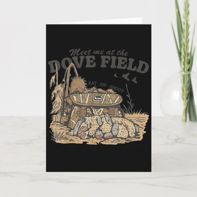 Tarjeta Meet Me At The Dove Field Dove Hunting Camo Bag Hu (Anverso)