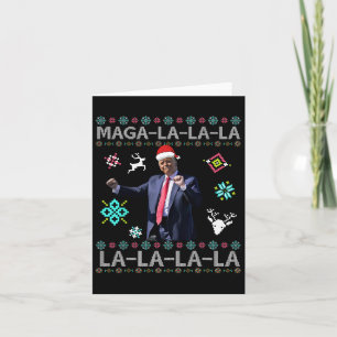 Tarjeta Mega La La La Donald Trump presidente 47 baila mal