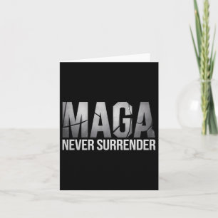 Tarjeta Mega Trump oscuro 2024 nunca se rinde