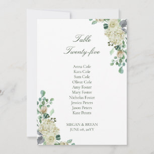 Tarjeta Megan Elegant Wedding Table