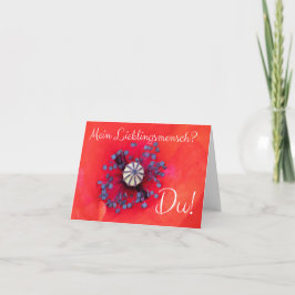 Tarjeta ¿Mein Lieblingsmensch? - ¡Du!