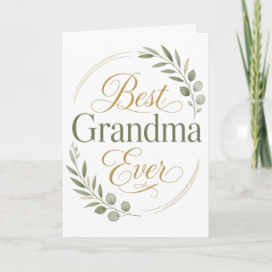 Tarjeta Mejor Abuela del Mundo Día de la Madre