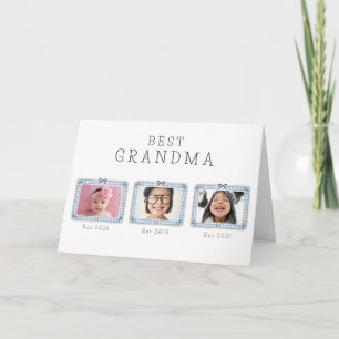 Tarjeta Mejor Abuela Est Fecha Personalizada 3 Foto Lindo