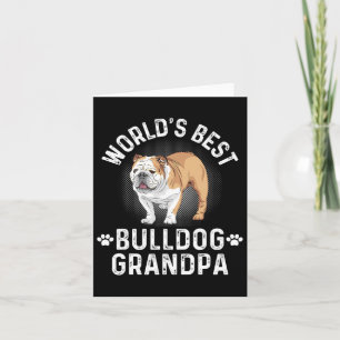 Tarjeta Mejor Abuelo Bulldog - Abuelo Perro