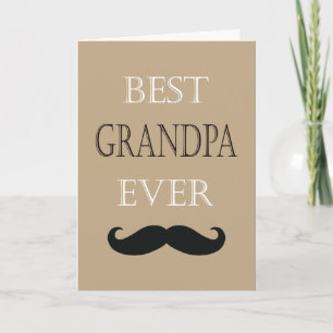 Tarjeta Mejor Abuelo Feliz Personalizado del Día del Padre