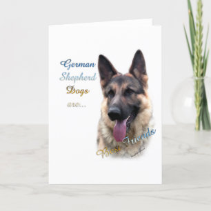 Tarjeta Mejor amigo 2 del perro de pastor alemán