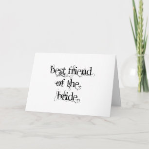 Tarjeta Mejor Amigo de la Novia